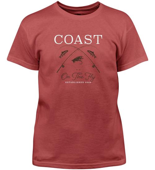 Coast Apparel Boys On the Fly Saltwater Tee spice front