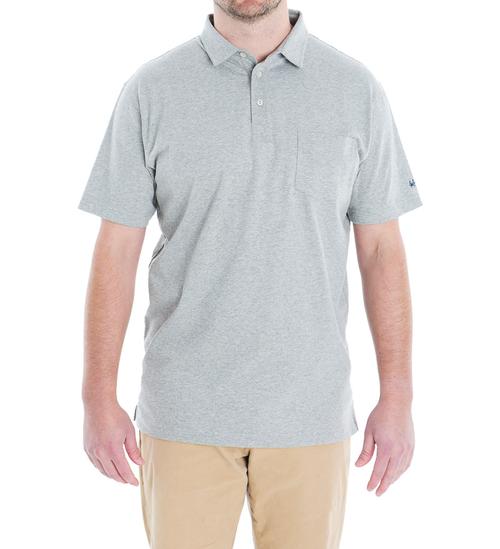 winyah cotton polo - grey