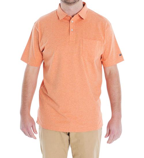 Driftwood Pocket Polo - Coral