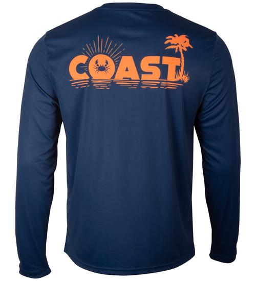 Navy performance t-shirt long sleeve