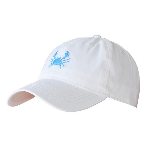 Hat- White Crab Logo