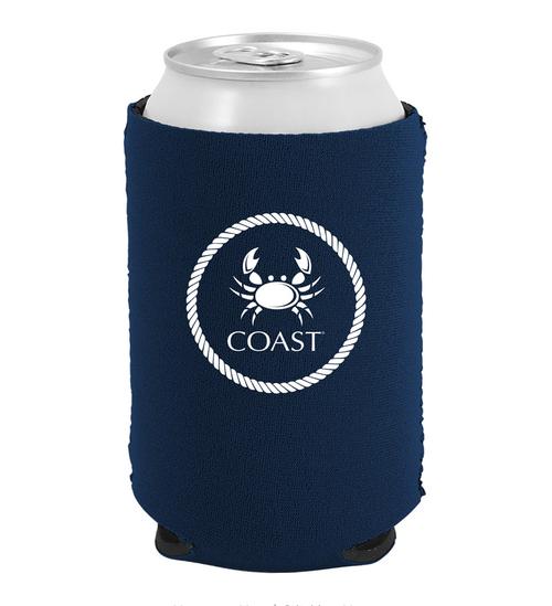 Crab Crest with Rope on Neopreen Can Cooler