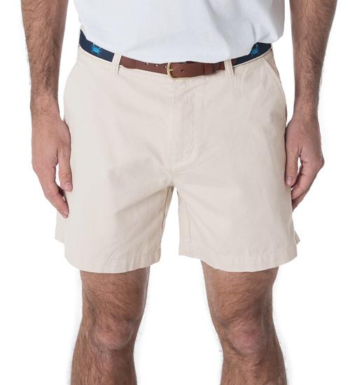 Deck Shorts 6.5" - Coast Apparel Stone Flat Front Shorts