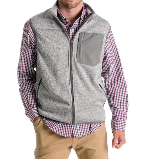 fireside flannel fleece vest - zip up vest