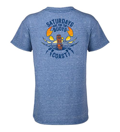 kids graphic t-shirt - blue saturdays are for the buoys