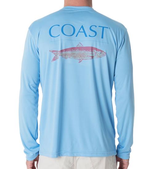 Pink Fish Performance Shirt - Blue