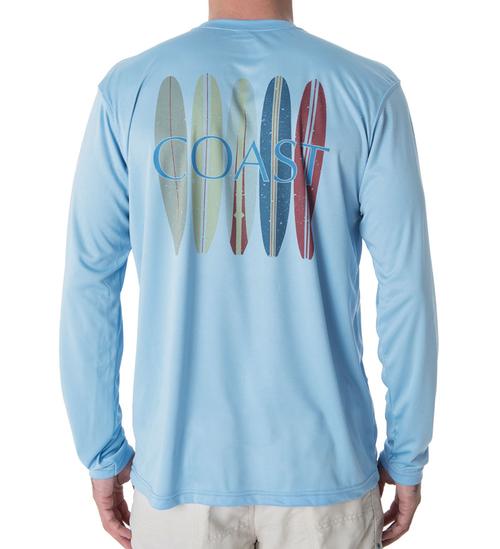 Surfboards Performance Shirt - Columbia Blue