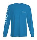 marlin flag graphic t-shirt - classic long sleeve shirt - blue