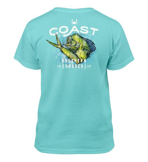 Kids Graphic Tee Shirt - Southern Shores Mahi Fish T-Shirt Back